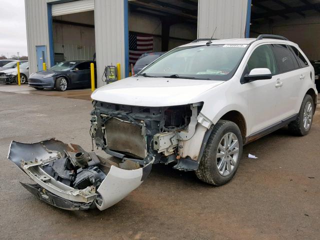 2FMDK3JCXDBC81309 - 2013 FORD EDGE SEL WHITE photo 2