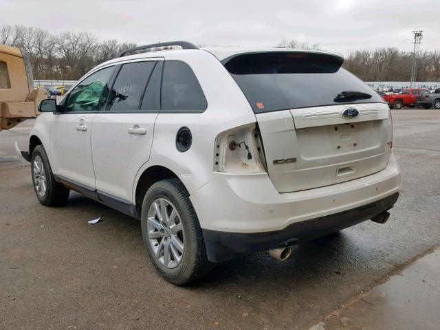 2FMDK3JCXDBC81309 - 2013 FORD EDGE SEL WHITE photo 3