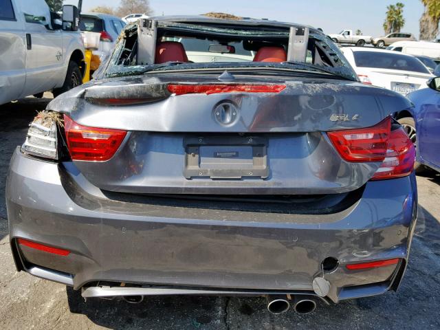 WBS3U9C57FP967579 - 2015 BMW M4 GRAY photo 10