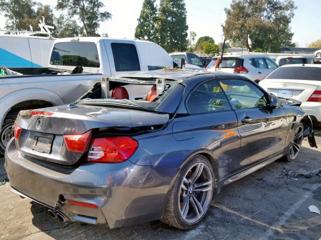 WBS3U9C57FP967579 - 2015 BMW M4 GRAY photo 4