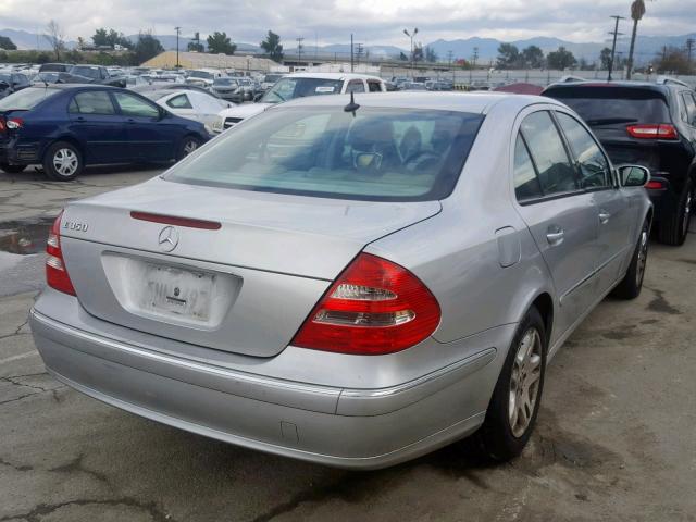 WDBUF56J66A752767 - 2006 MERCEDES-BENZ E 350 SILVER photo 4