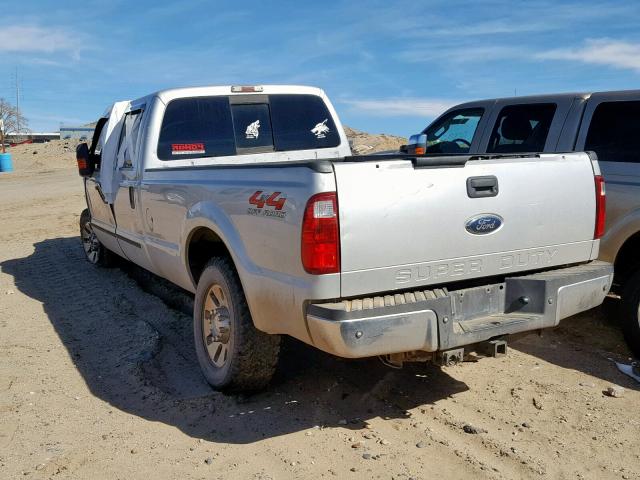 1FTWW31R28EB37303 - 2008 FORD F350 SRW S SILVER photo 3