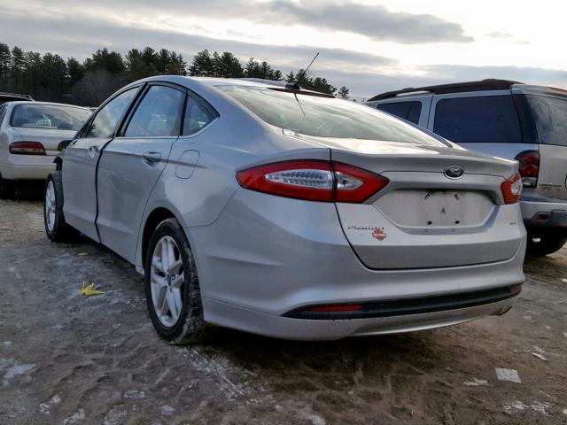 3FA6P0H72FR248143 - 2015 FORD FUSION SE GRAY photo 3