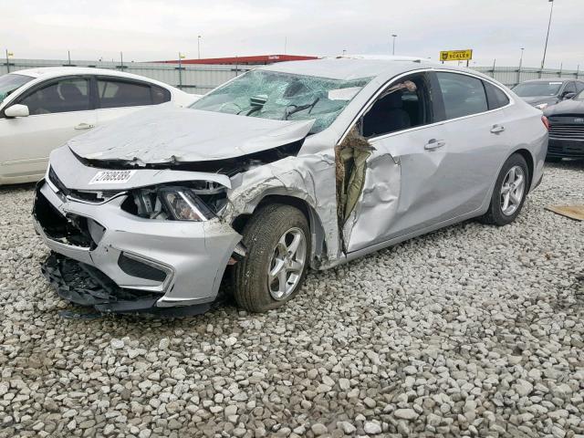 1G1ZB5ST7JF291111 - 2018 CHEVROLET MALIBU LS SILVER photo 2