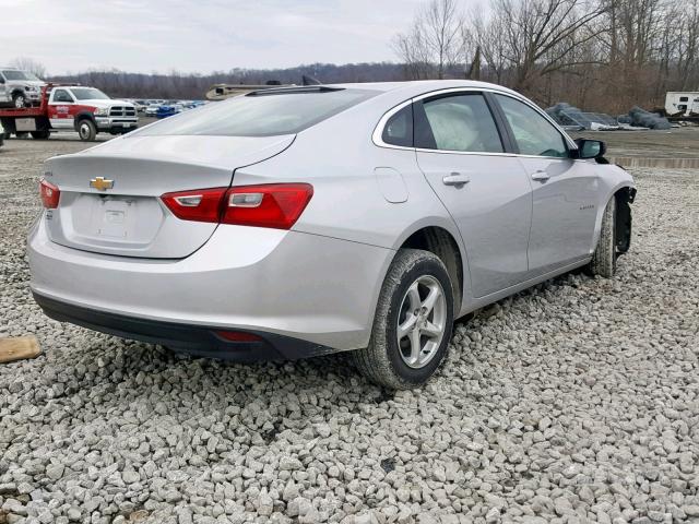 1G1ZB5ST7JF291111 - 2018 CHEVROLET MALIBU LS SILVER photo 4