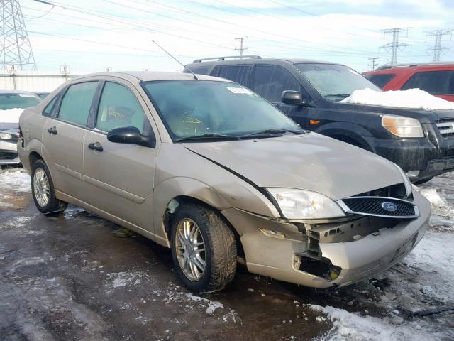 1FAFP34NX7W269309 - 2007 FORD FOCUS ZX4 TAN photo 1