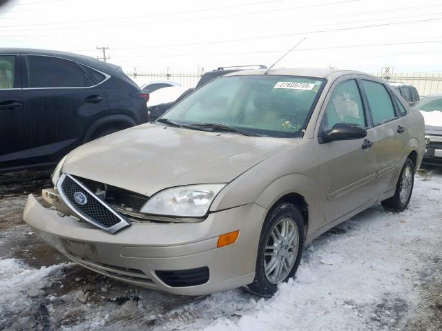 1FAFP34NX7W269309 - 2007 FORD FOCUS ZX4 TAN photo 2