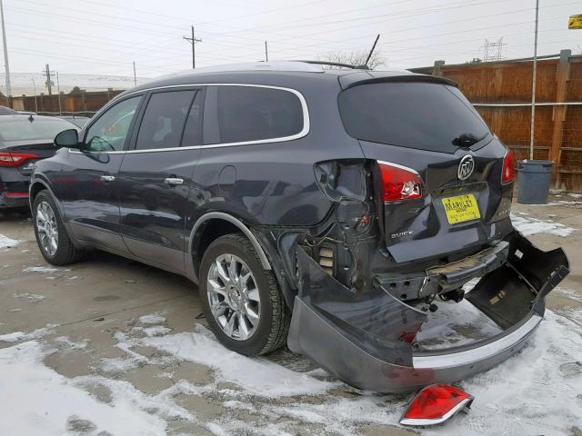 5GAKVCED3CJ417426 - 2012 BUICK ENCLAVE GRAY photo 3