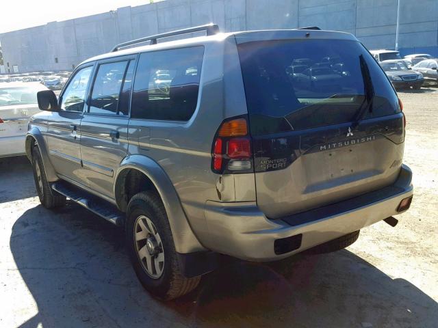 JA4MT31R22J045276 - 2002 MITSUBISHI MONTERO SP SILVER photo 3