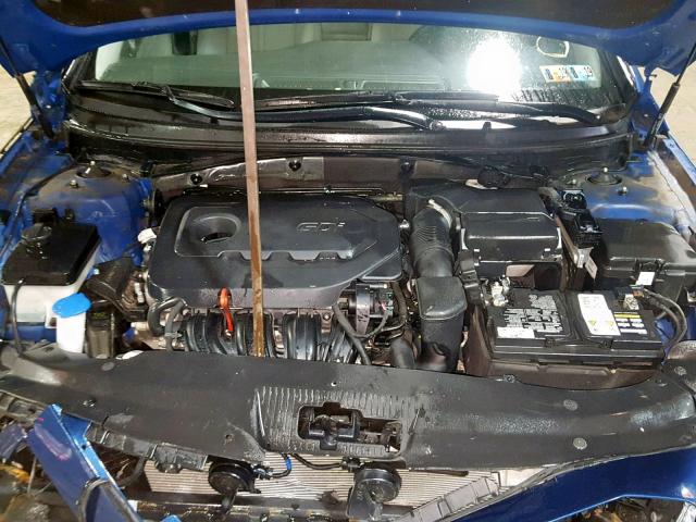 5NPE34AF7FH057301 - 2015 HYUNDAI SONATA SPO BLUE photo 7