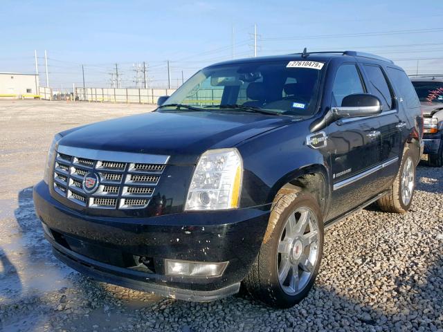 1GYFK43569R129379 - 2009 CADILLAC ESCALADE H BLACK photo 2