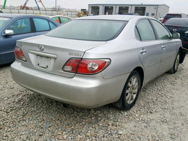 JTHBA30G540008779 - 2004 LEXUS ES 330 SILVER photo 4