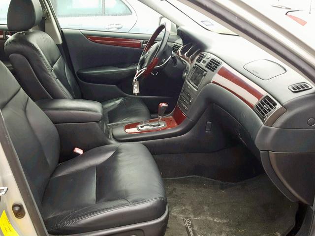 JTHBA30G540008779 - 2004 LEXUS ES 330 SILVER photo 5