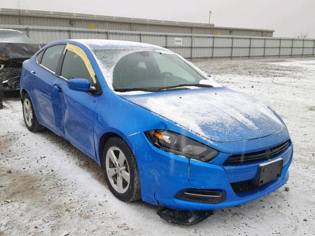 1C3CDFBB8FD227669 - 2015 DODGE DART SXT BLUE photo 1