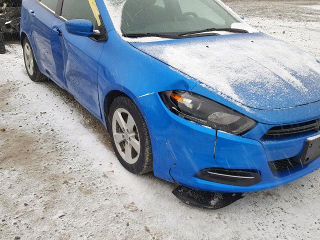 1C3CDFBB8FD227669 - 2015 DODGE DART SXT BLUE photo 9