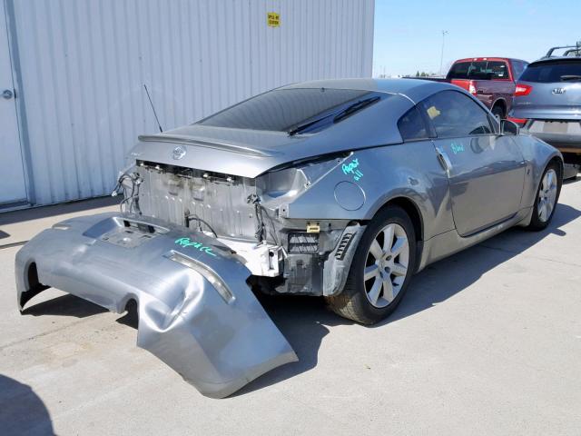 JN1AZ34E74T052945 - 2004 NISSAN 350Z COUPE GRAY photo 4