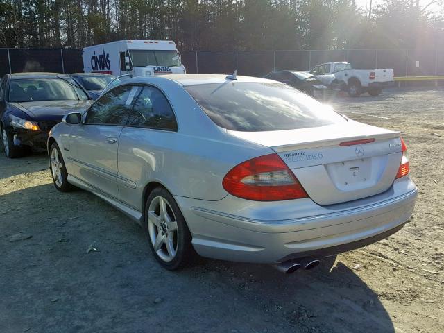 WDBTJ72H67F216351 - 2007 MERCEDES-BENZ CLK 550 SILVER photo 3