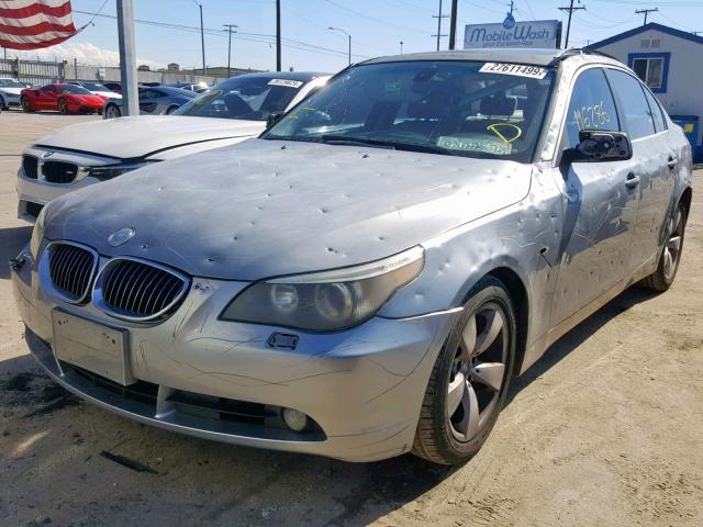 WBANE53536CK86796 - 2006 BMW 525 I GRAY photo 2