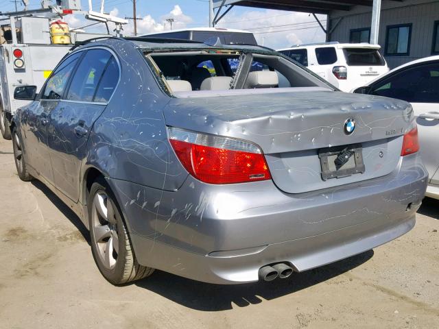 WBANE53536CK86796 - 2006 BMW 525 I GRAY photo 3