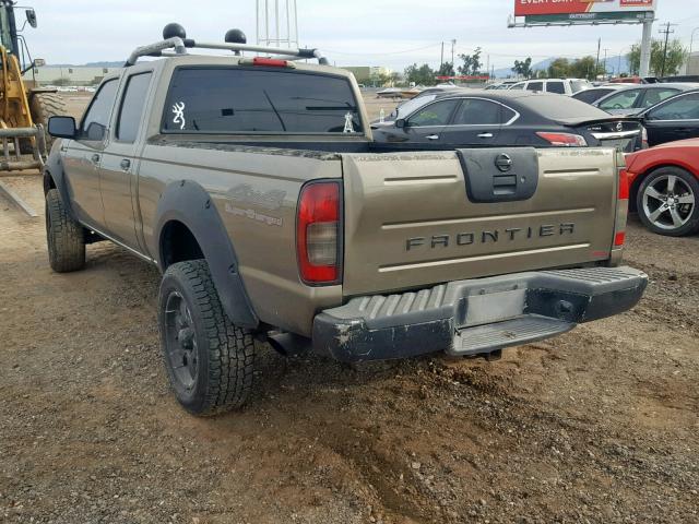 1N6MD29Y92C394574 - 2002 NISSAN FRONTIER C BROWN photo 3