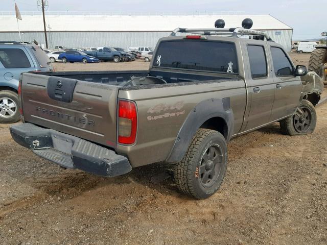 1N6MD29Y92C394574 - 2002 NISSAN FRONTIER C BROWN photo 4