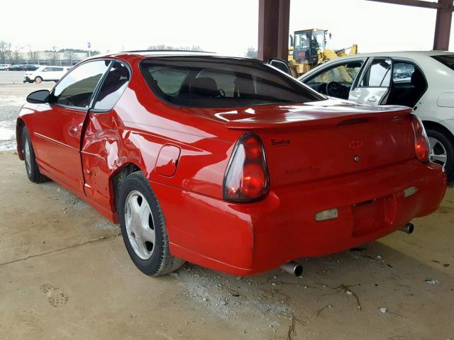 2G1WX12K049209589 - 2004 CHEVROLET MONTE CARL RED photo 3