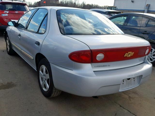 1G1JF52F247370003 - 2004 CHEVROLET CAVALIER L SILVER photo 3