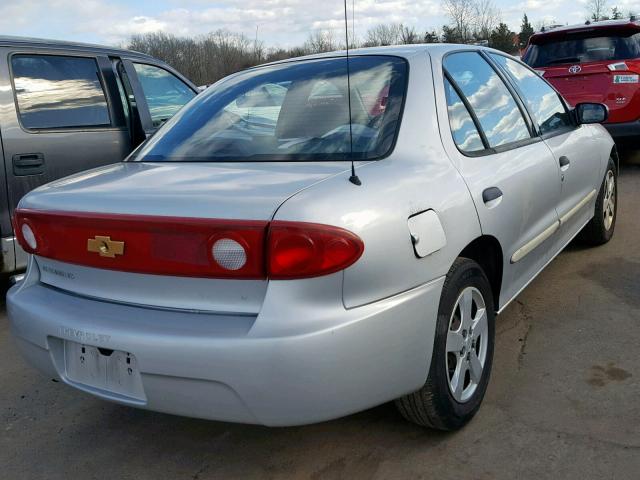 1G1JF52F247370003 - 2004 CHEVROLET CAVALIER L SILVER photo 4