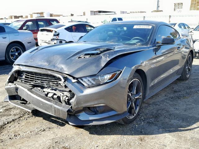 1FA6P8CF6H5267040 - 2017 FORD MUSTANG GT CHARCOAL photo 2