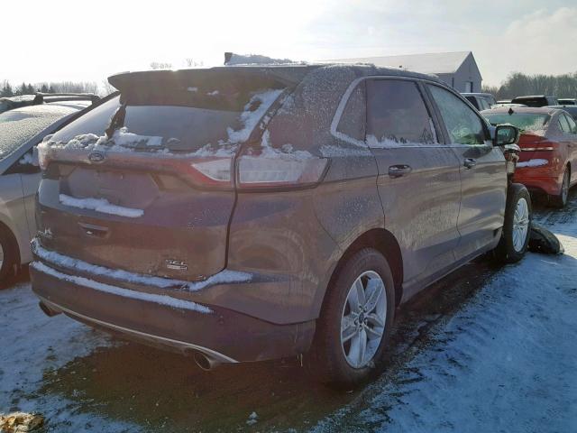 2FMPK4J98JBB49734 - 2018 FORD EDGE SEL GRAY photo 4