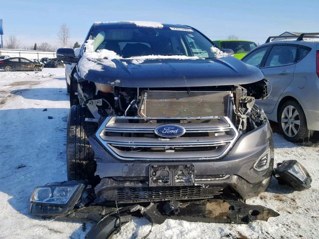 2FMPK4J98JBB49734 - 2018 FORD EDGE SEL GRAY photo 9