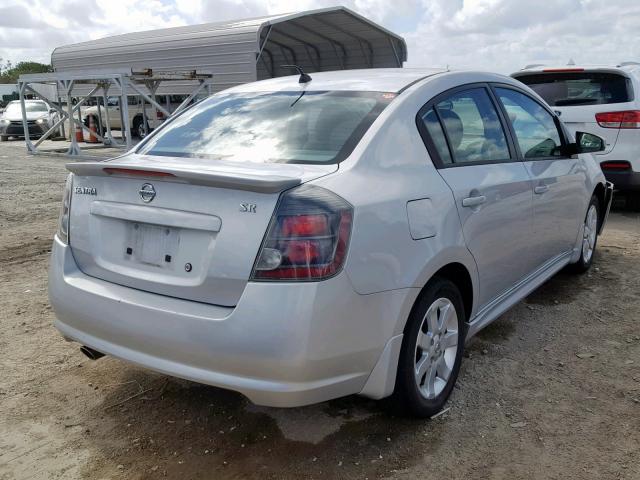 3N1AB6AP5BL658628 - 2011 NISSAN SENTRA 2.0 SILVER photo 4