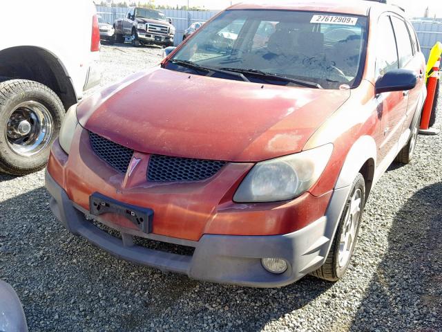 5Y2SM64833Z400053 - 2003 PONTIAC VIBE RED photo 2