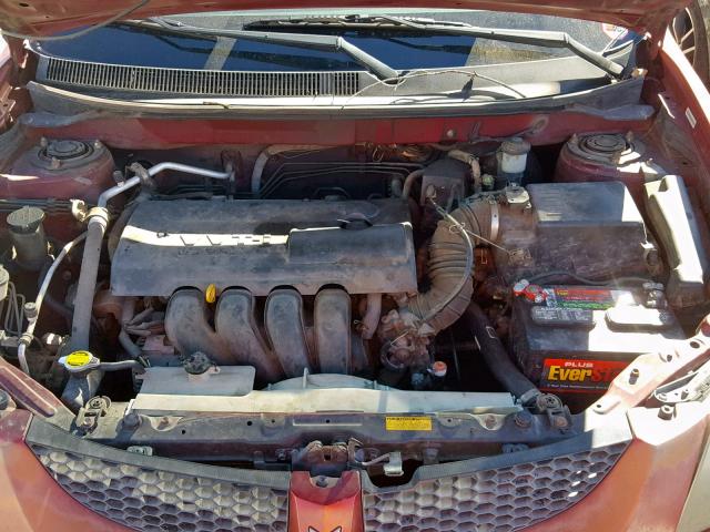 5Y2SM64833Z400053 - 2003 PONTIAC VIBE RED photo 7