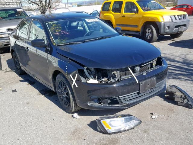 3VW1K7AJ7DM254545 - 2013 VOLKSWAGEN JETTA BASE BLACK photo 1