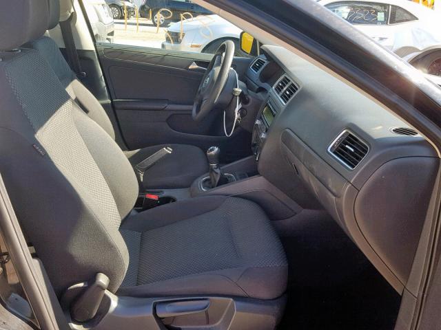 3VW1K7AJ7DM254545 - 2013 VOLKSWAGEN JETTA BASE BLACK photo 5