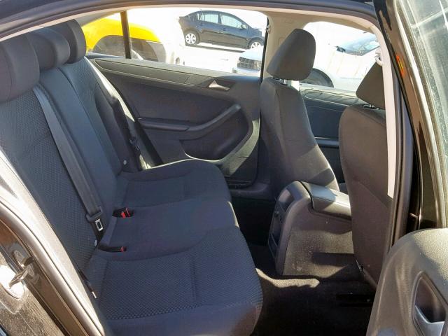 3VW1K7AJ7DM254545 - 2013 VOLKSWAGEN JETTA BASE BLACK photo 6