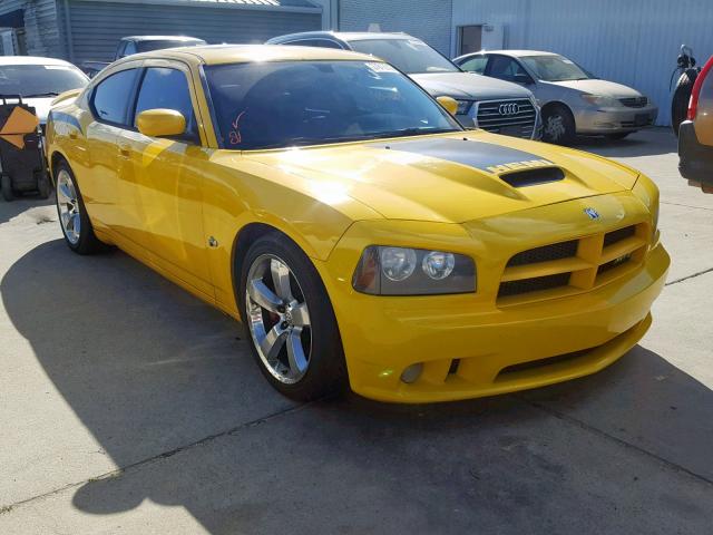 2B3KA73W07H647262 - 2007 DODGE CHARGER SR YELLOW photo 1