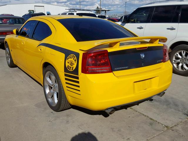 2B3KA73W07H647262 - 2007 DODGE CHARGER SR YELLOW photo 3