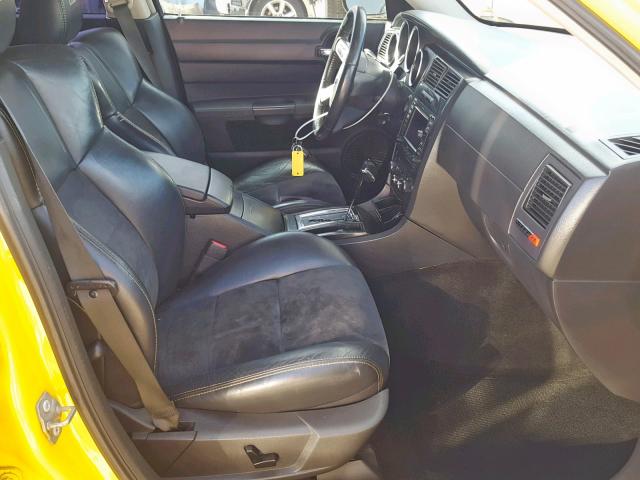 2B3KA73W07H647262 - 2007 DODGE CHARGER SR YELLOW photo 5