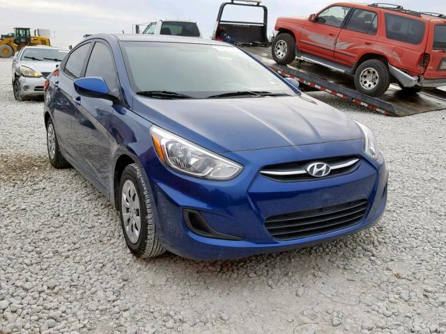 KMHCT4AEXHU188869 - 2017 HYUNDAI ACCENT SE BLUE photo 1