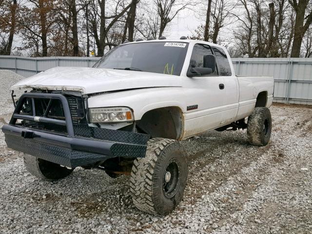 1B7KF2363YJ160494 - 2000 DODGE RAM 2500 WHITE photo 2