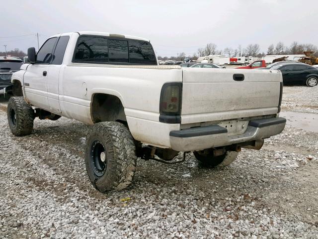 1B7KF2363YJ160494 - 2000 DODGE RAM 2500 WHITE photo 3