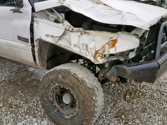 1B7KF2363YJ160494 - 2000 DODGE RAM 2500 WHITE photo 9