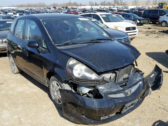 JHMGD37458S065664 - 2008 HONDA FIT BLACK photo 1