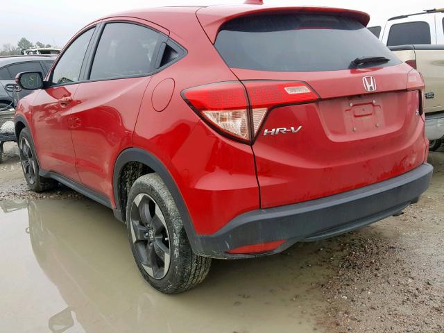 3CZRU5H54JM708074 - 2018 HONDA HR-V EX RED photo 3