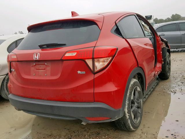 3CZRU5H54JM708074 - 2018 HONDA HR-V EX RED photo 4