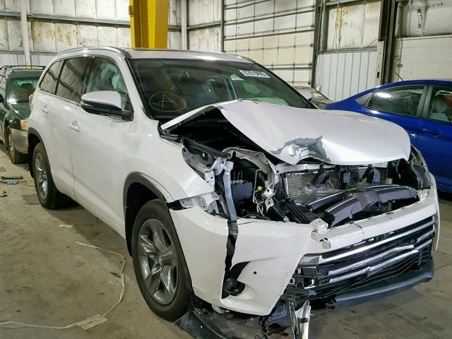 5TDDZRFH4JS837261 - 2018 TOYOTA HIGHLANDER WHITE photo 1