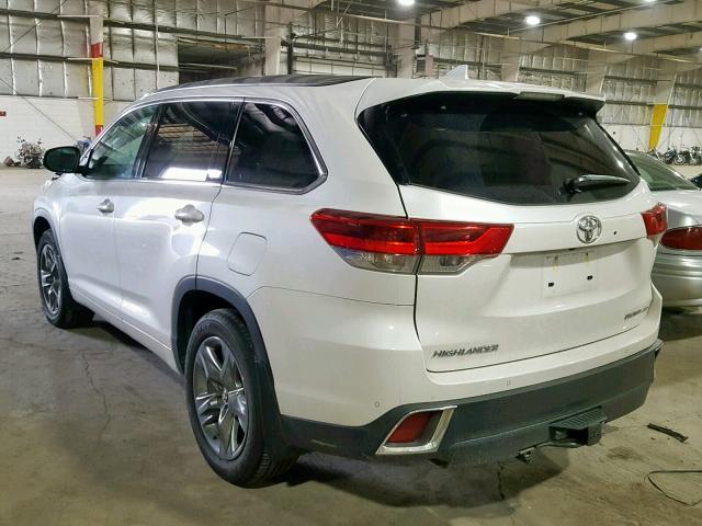 5TDDZRFH4JS837261 - 2018 TOYOTA HIGHLANDER WHITE photo 3