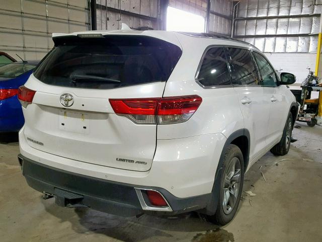 5TDDZRFH4JS837261 - 2018 TOYOTA HIGHLANDER WHITE photo 4